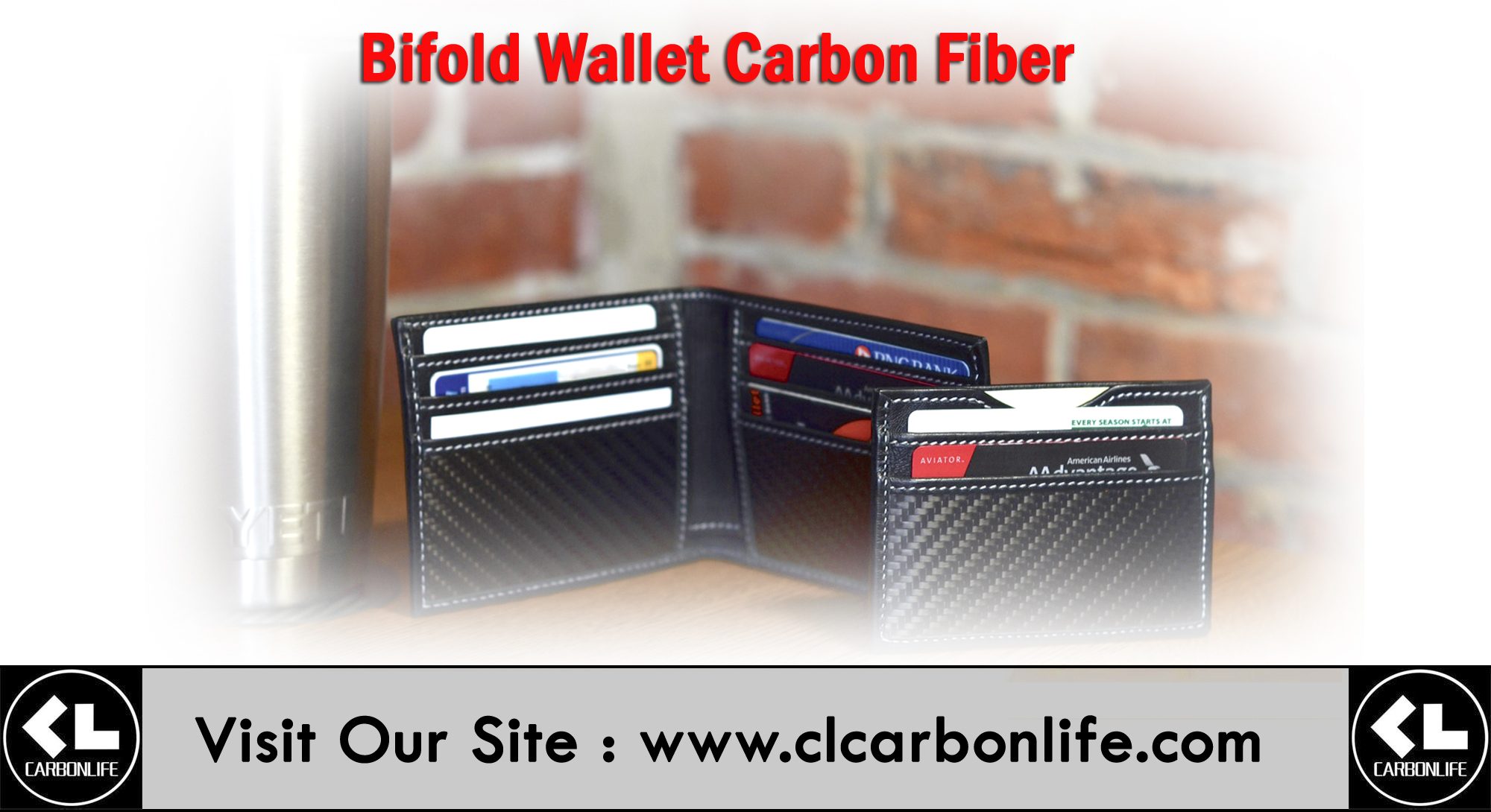 Carbon Fiber Bifold Wallet